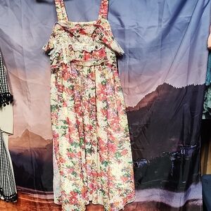 Nwt Isobella & Chloe Colorful Floral Dress